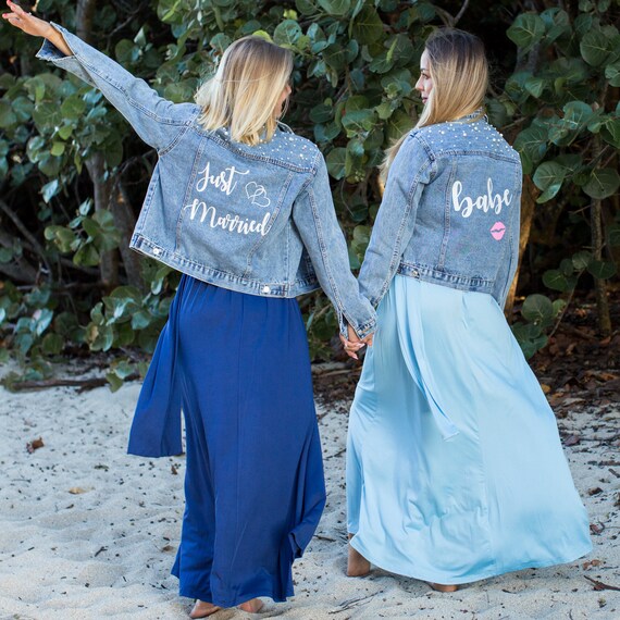 bridesmaid denim jacket