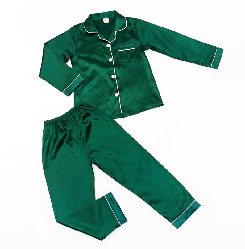 Kids Satin Pajamas Boy Girl Pjs Customized pajamas for kids | Etsy
