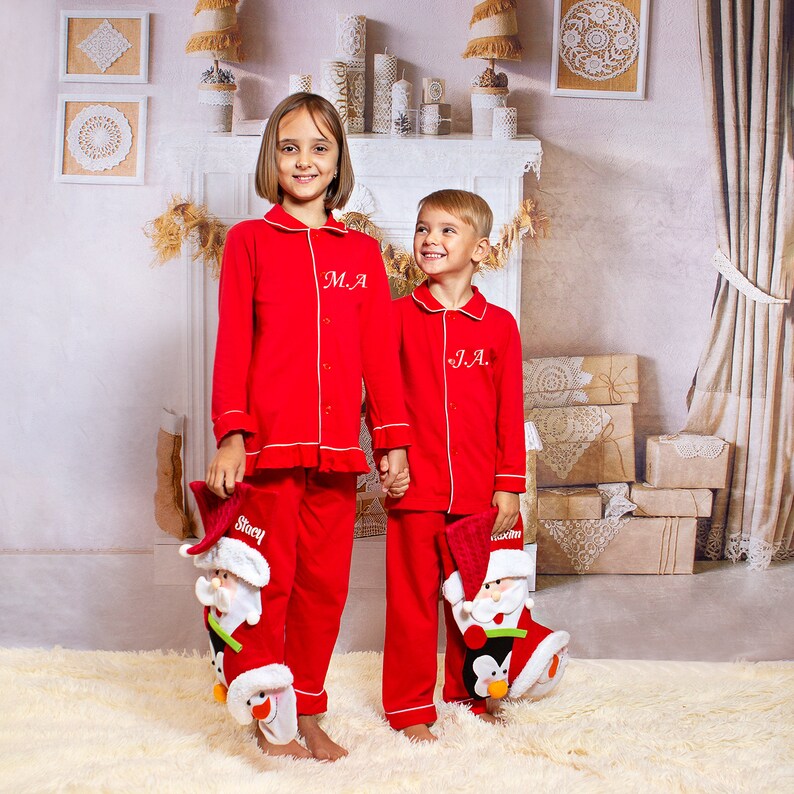 LAST CALL 50/% OFF Christmas Gifts Personalized Christmas Pajamas for Girls and Boys Kids Matching Pajamas Customized Christmas Pjs
