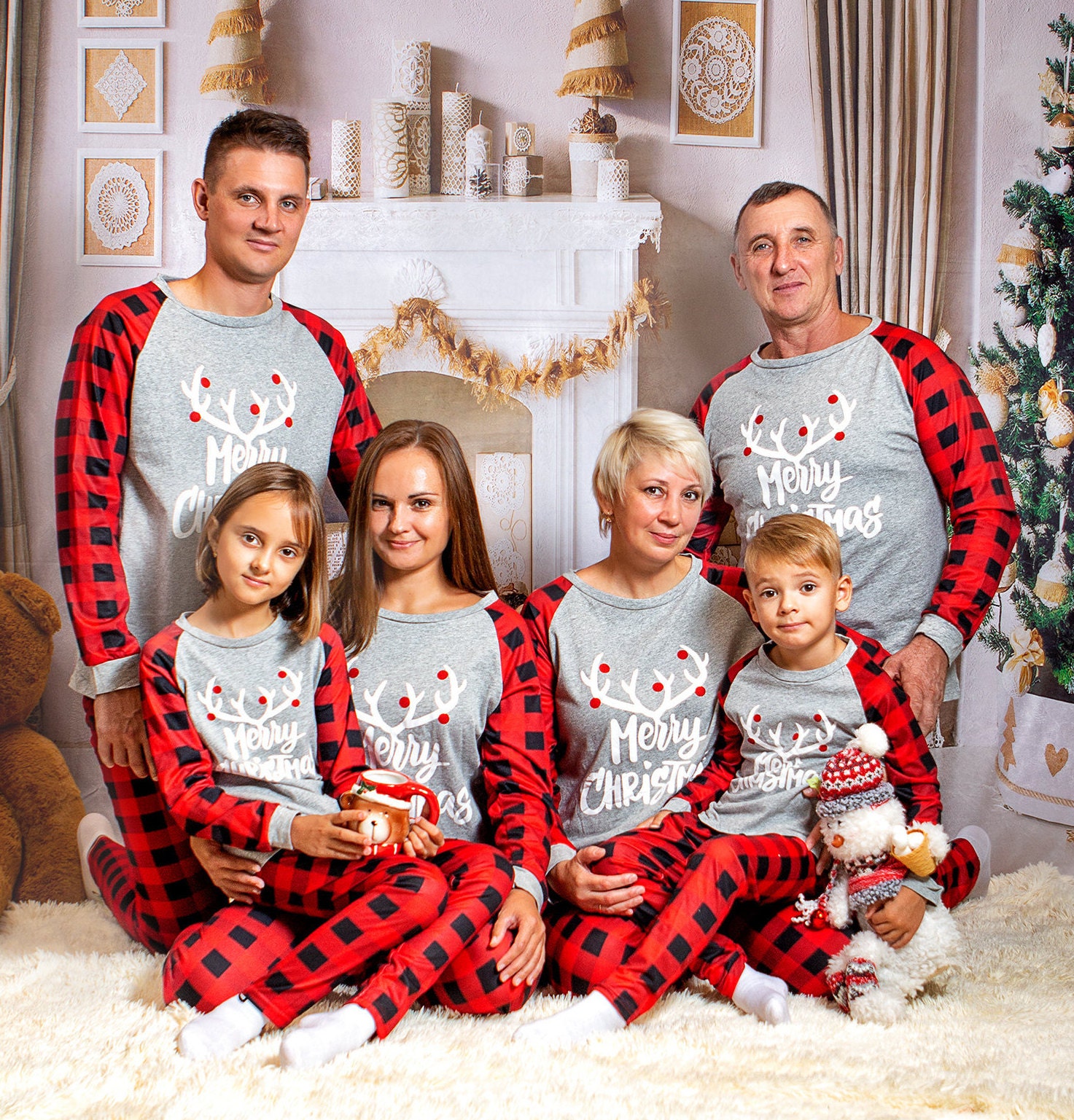 Xmas SALE 50% OFF! Christmas Annual! Family Matching Plaid Buffalo Ch…