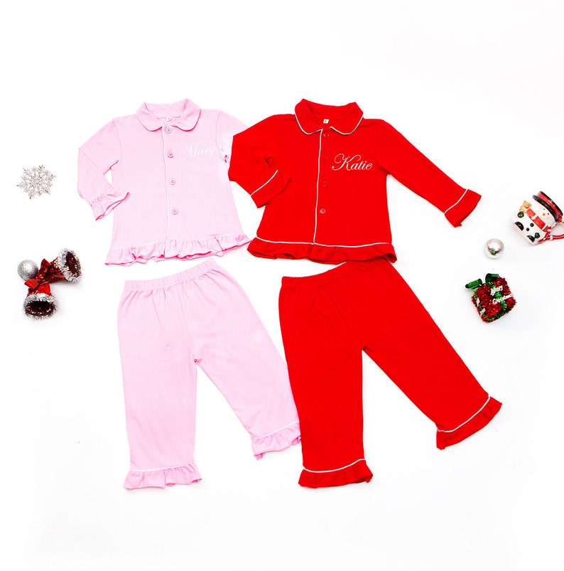 LAST CALL 50/% OFF Christmas Gifts Personalized Christmas Pajamas for Girls and Boys Kids Matching Pajamas Customized Christmas Pjs