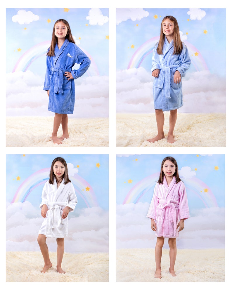 Kids Unisex Bathrobes Customized kids bathrobes Personalized Etsy
