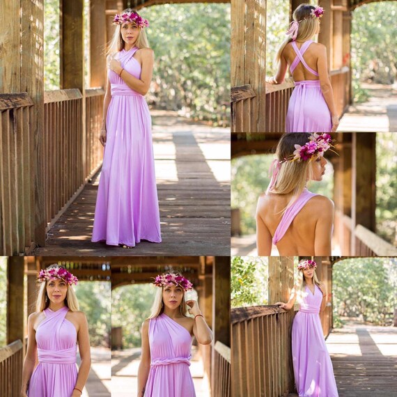 lavender multiway dress