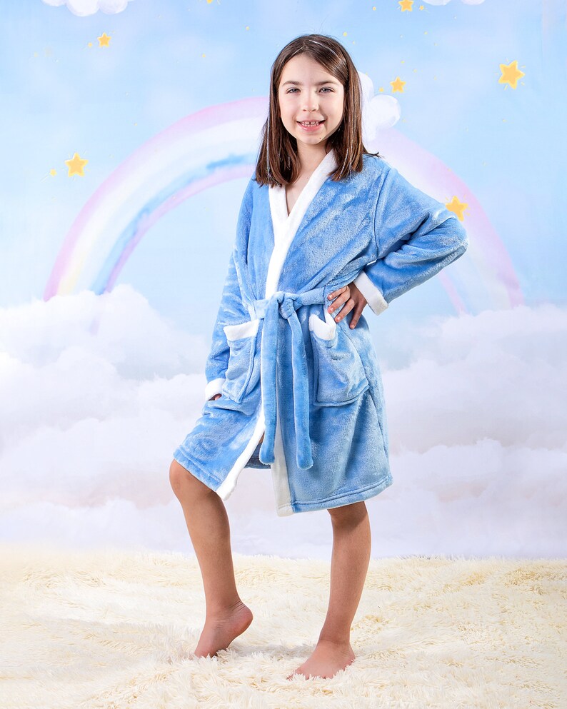 Plush bathrobes for kids Personalized Soft bathrobes for Etsy