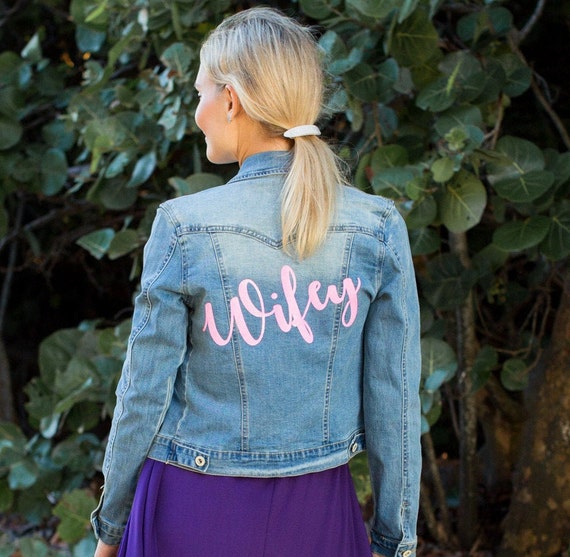 bridesmaid denim jacket