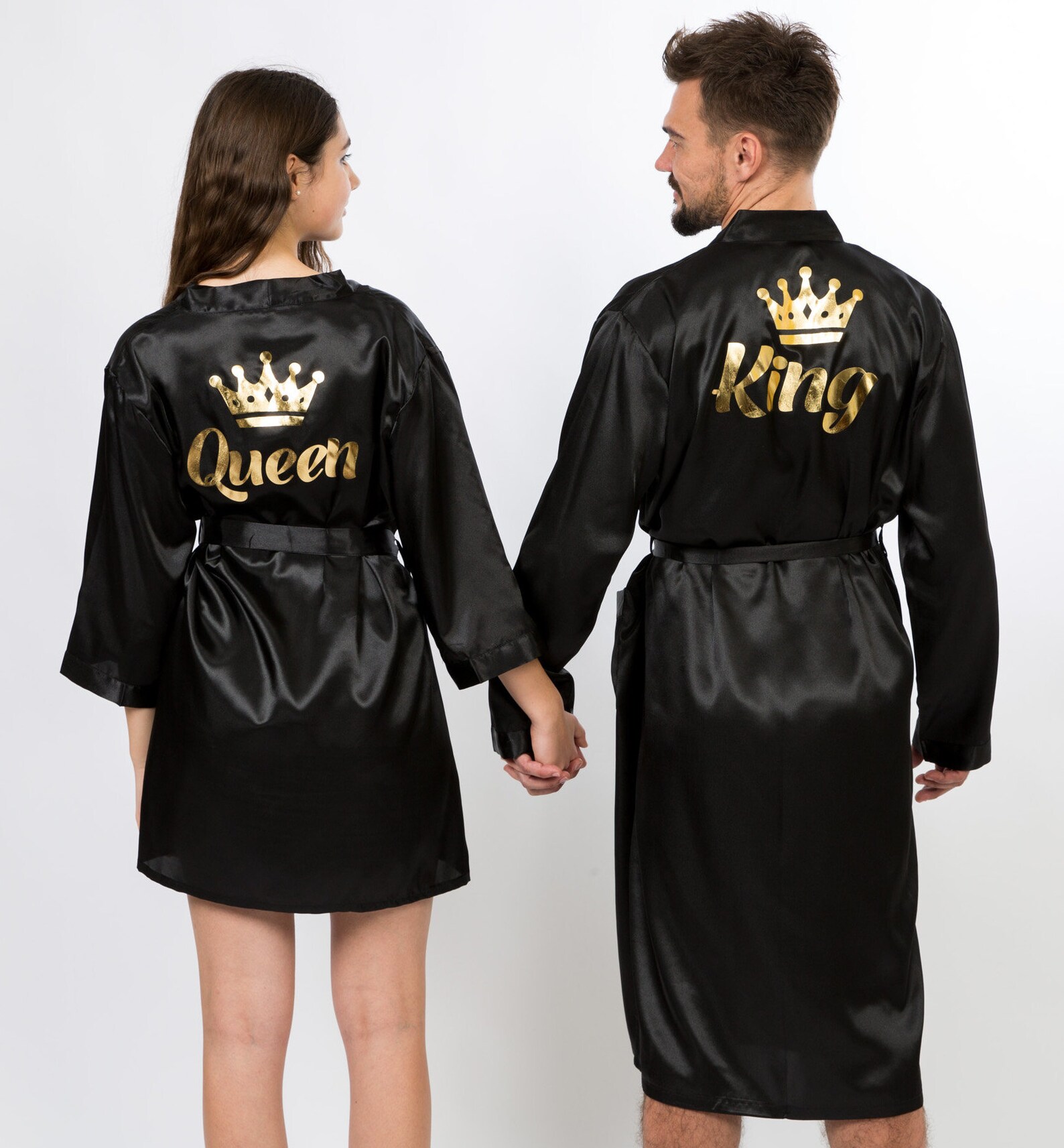 His and Hers Satin Robes Valentines Day Gift Robes for Etsy