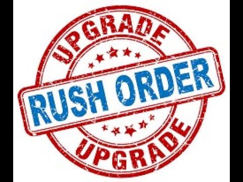 Rush order Proccesing time 2 Days