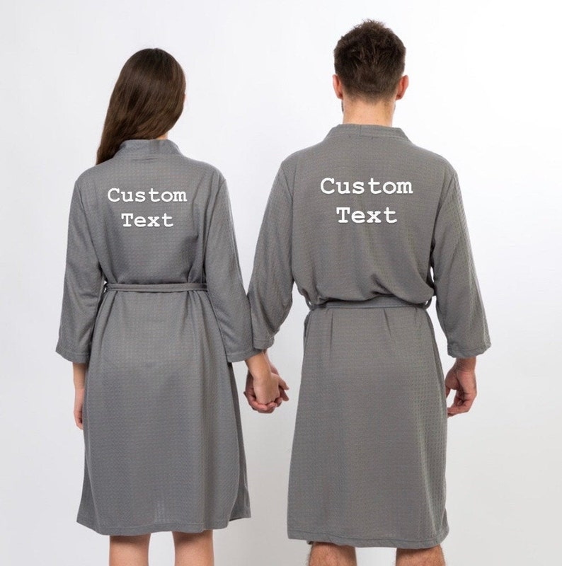 His and hers robes Personalized dressing gown bath robe Etsy
