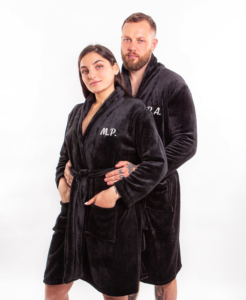 His and Hers Bath Robes Mr and Mrs Robes Matching Robes Etsy