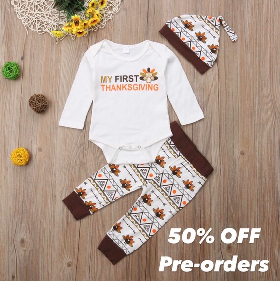 baby girl thanksgiving pajamas
