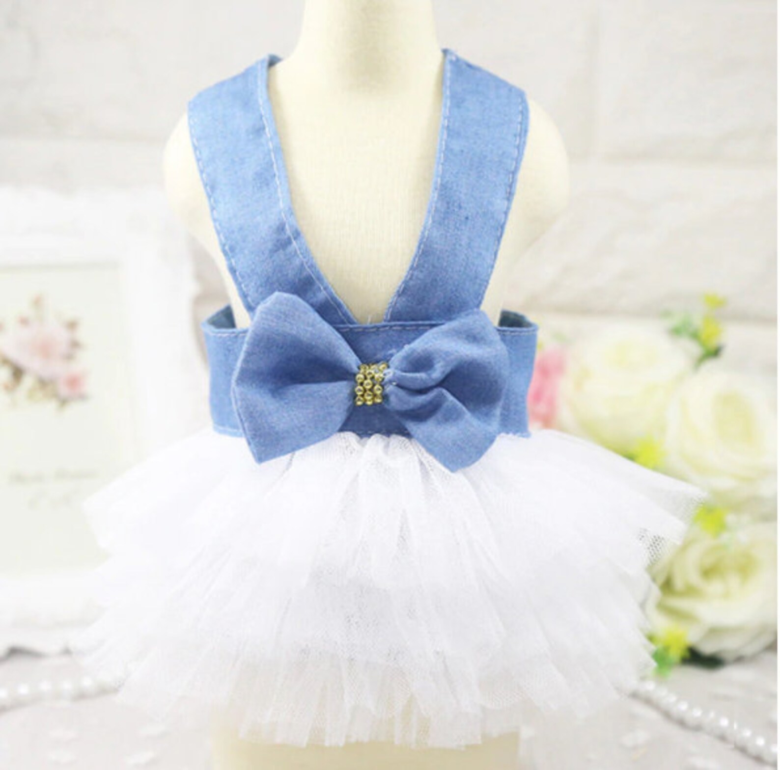 Wedding dog dress Dog Flower girl Dress Blush wedding Etsy