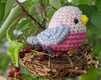 Crocheted Bird-Galah Cockatoo