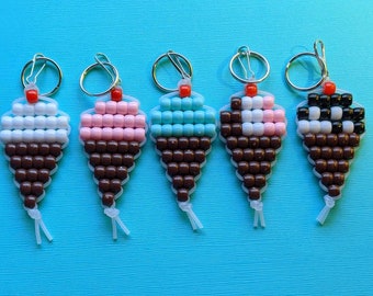 Ice Cream Cone  Keyrings