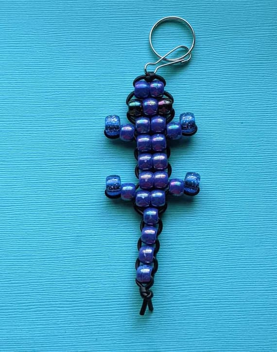 Mini Pearl/glitter Lizard Keyrings - Etsy