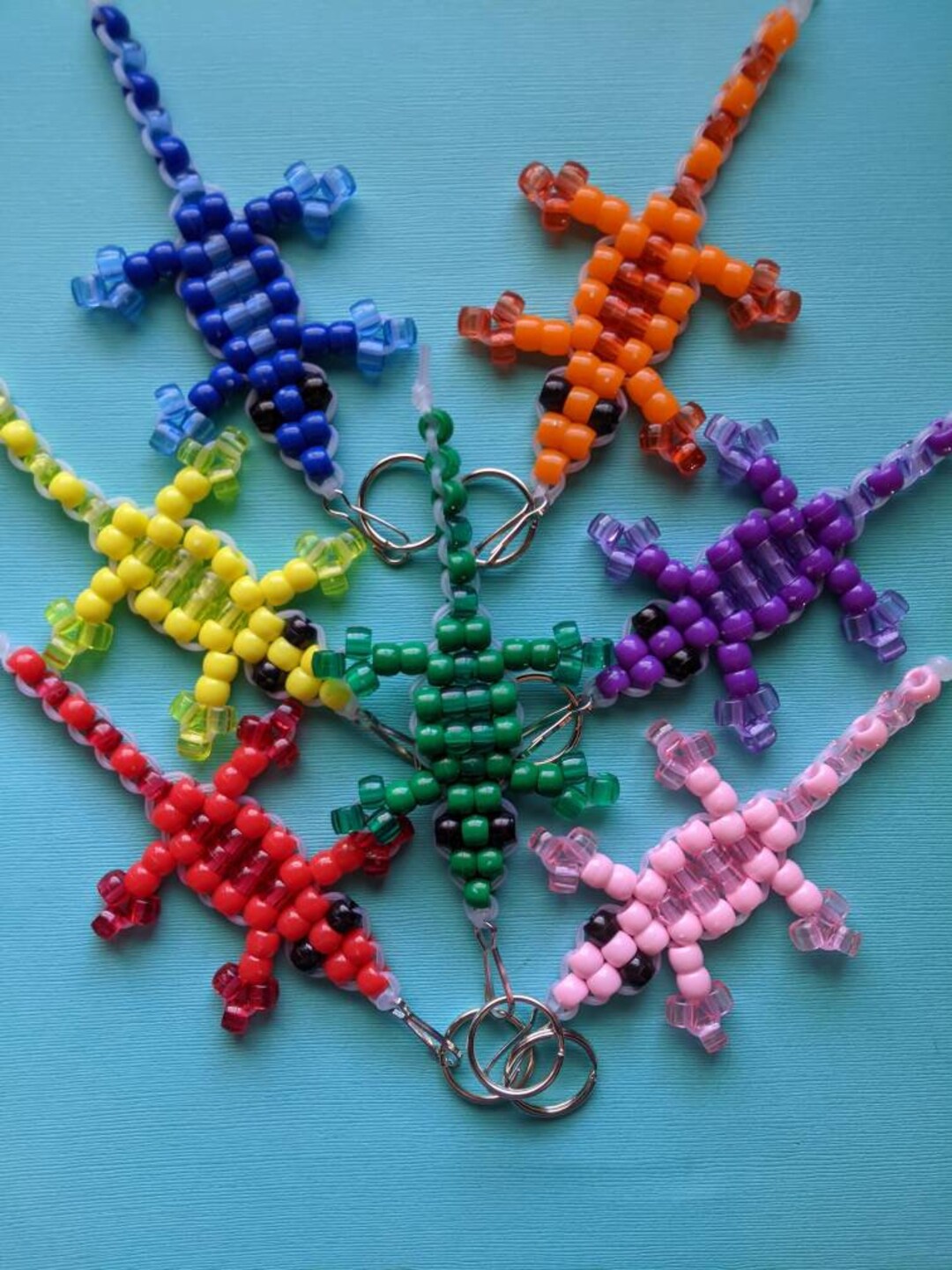 Transparent/ Colored Keyrings - Etsy