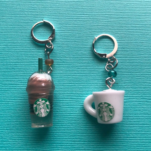 Stitch Markers, Mocha Frappuccino Cup And Heart In A Mug Coffee Cup