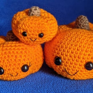 Crocheted Pumpkin Family