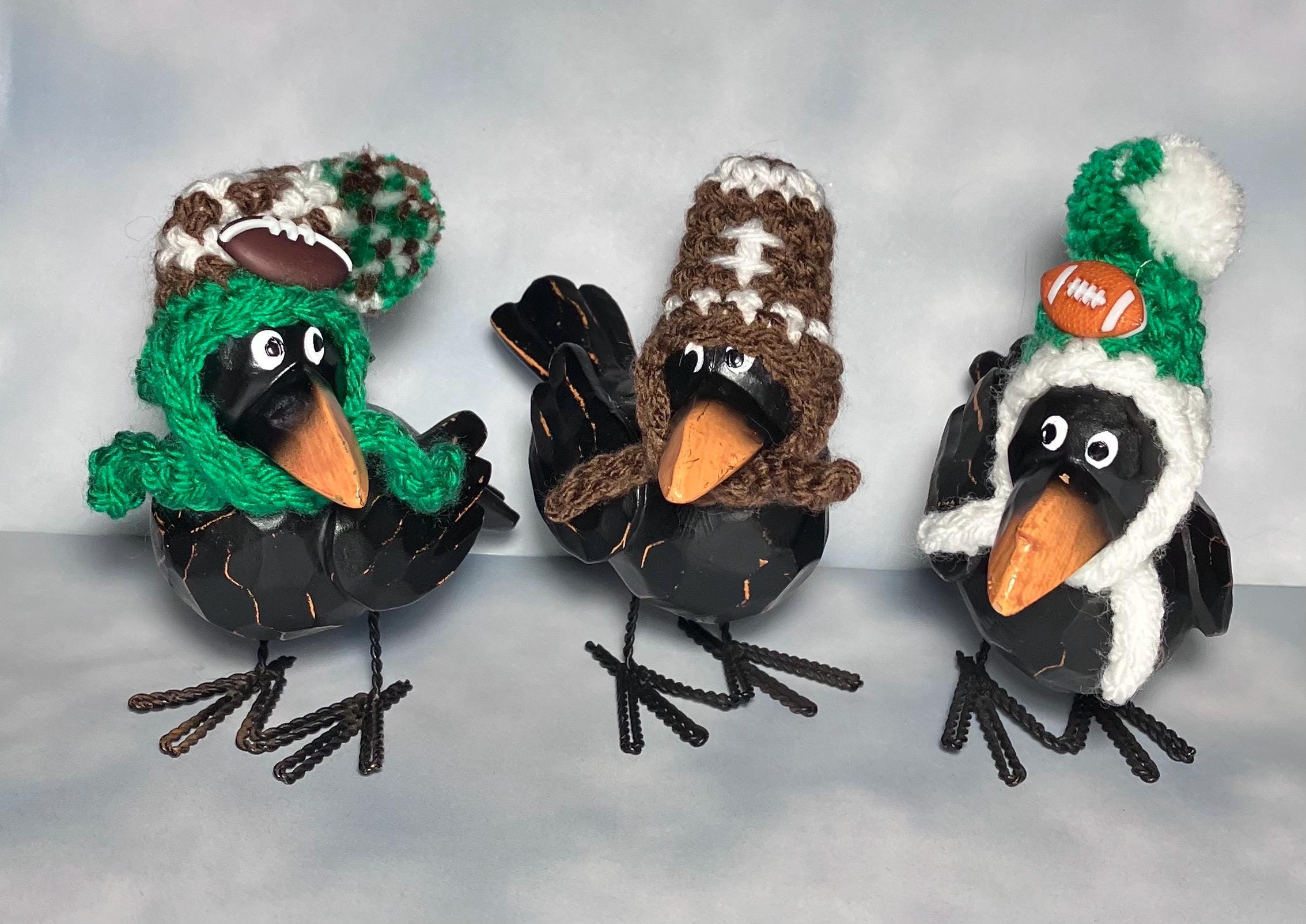 Judgemental Crows Football Crocheted Hats - Etsy