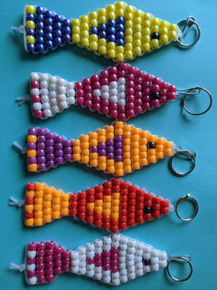 Keyler Fish Rings Fish, Pearl Colored Keyrings - Etsy
