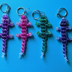 Mini Lizards-Glitter Colored Keyrings Mix/Match Any 2
