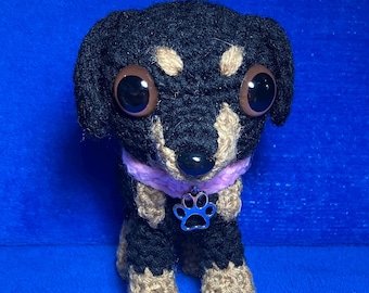 Gehaakte hond genaamd Maizy