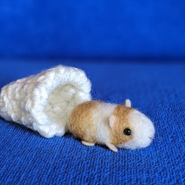 Needlefelt Micro Guinea Pig, Brown/Tan/White