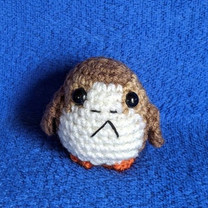 Porg, Miniature Crocheted Female Porg