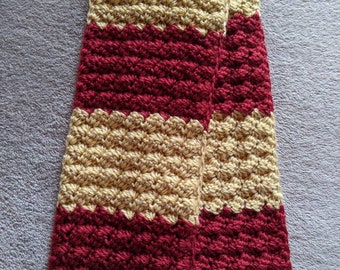 Crocheted San Francisco 49ers Colored Scarf