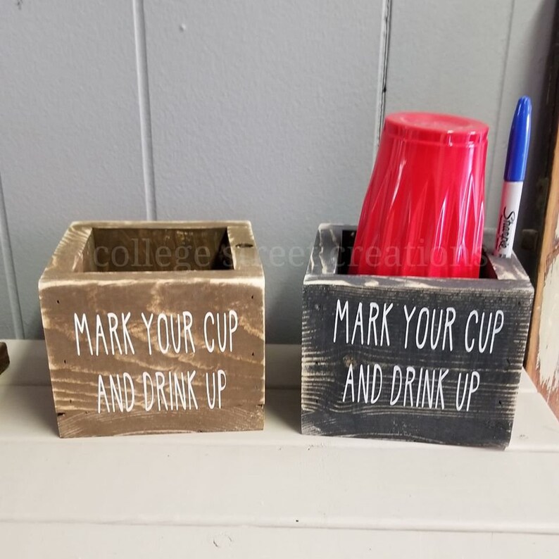 Party Cup Holder Red//Solo Party Cup Dispenser // Marker Etsy