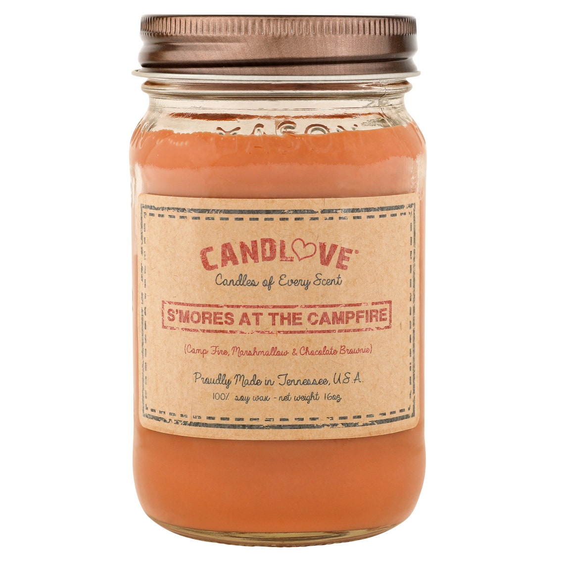 CANDLOVE Scented Candle 16oz Mason Jar Candle 100 Soy Wax Etsy