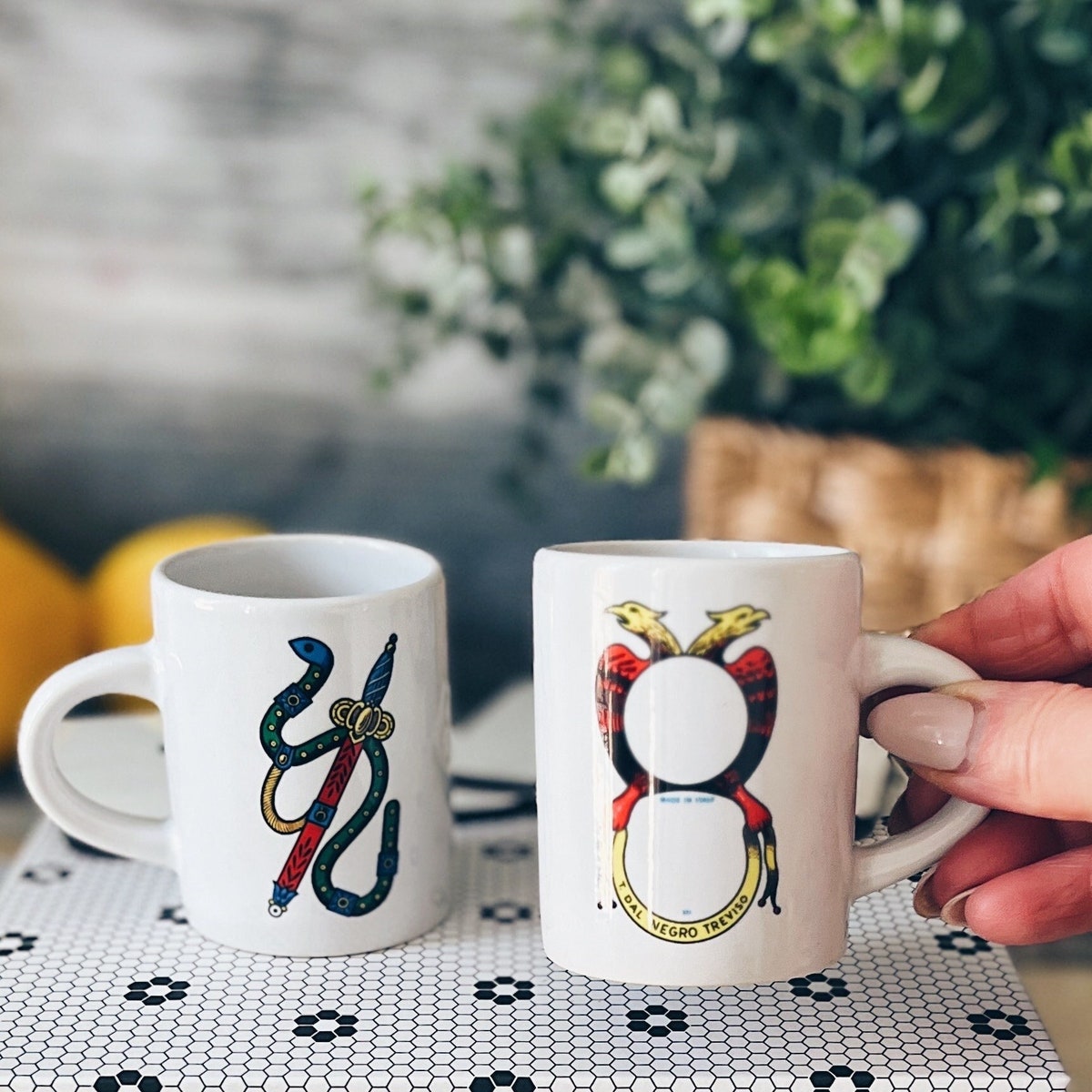 Italian Scopa Cards Espresso Cups Set, Sword and Coin Ace Playing Cards, 3 Oz. Ceramic Espresso Cups - Etsy
