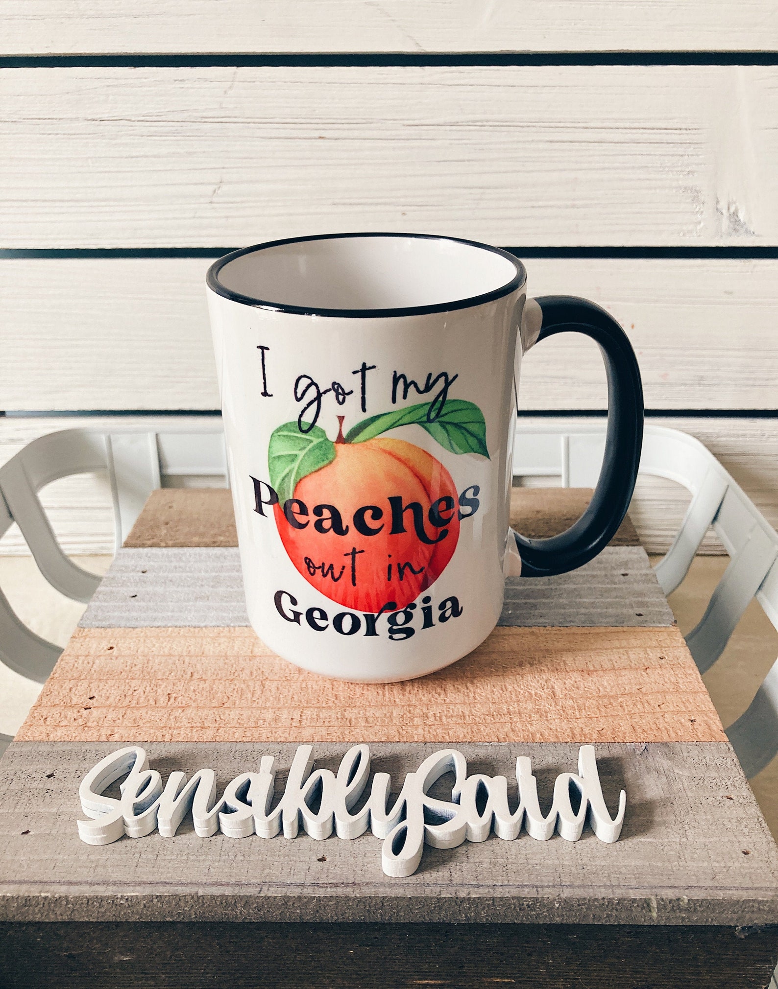 I Got My Peaches Out in Ceramic Mug Peach Mug Song Etsy