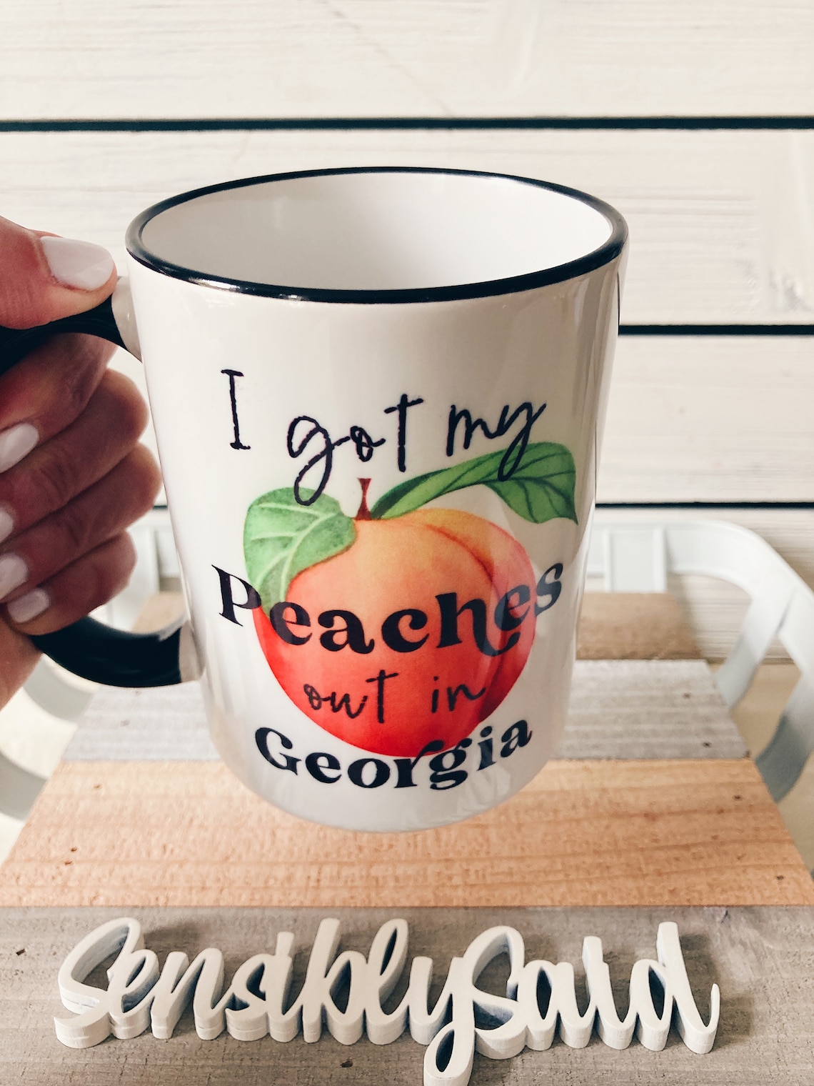 I Got My Peaches Out in Ceramic Mug Peach Mug Song Etsy