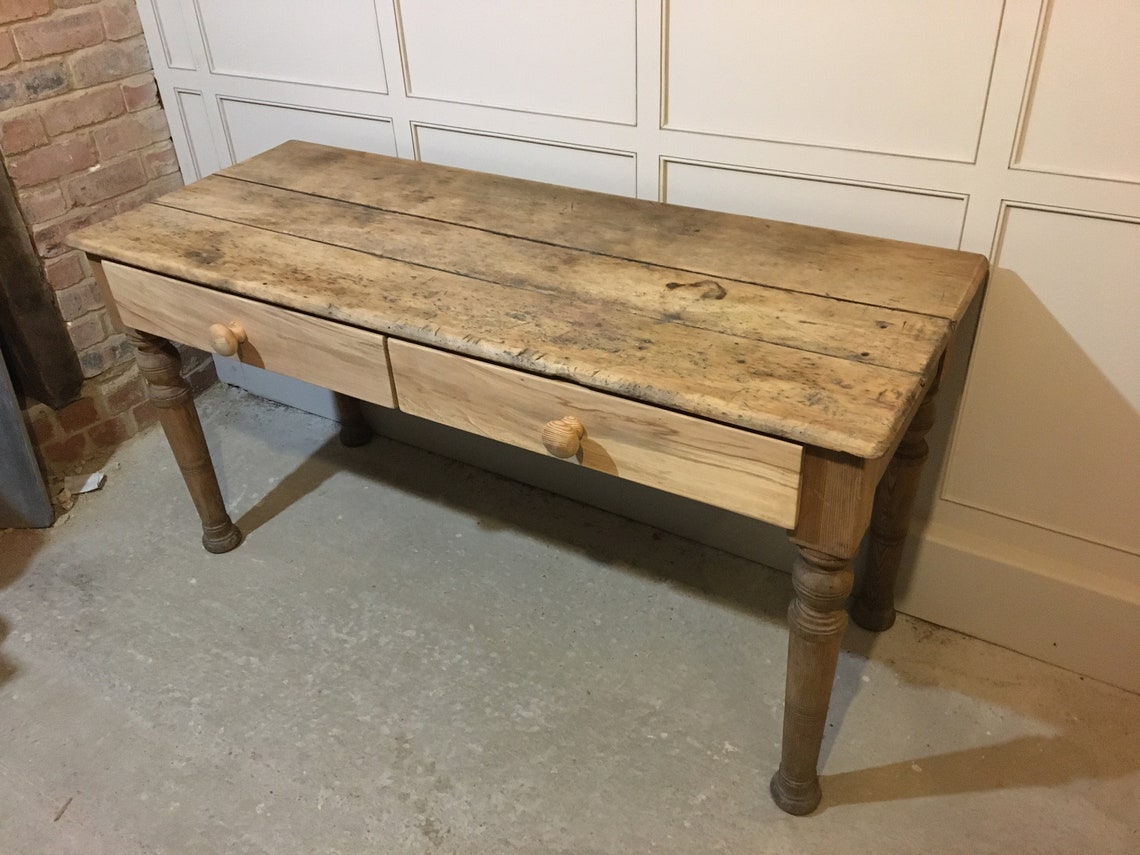 Rustic Pine Kitchen Table Etsy UK