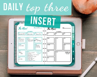 TOP 3 Weekly Planning Insert