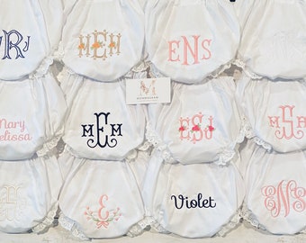 Baby Bloomers, Diaper Covers, Personalized Bloomers, Monogrammed Diaper Covers, Customized Baby Gift, Easter Basket Stuffer, Newborn Photos