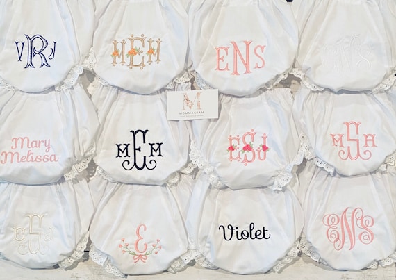 Baby Bloomers, Diaper Covers, Personalized Bloomers, Monogrammed Diaper Covers, Customized Baby Gift, Easter Basket Stuffer, Newborn Photos