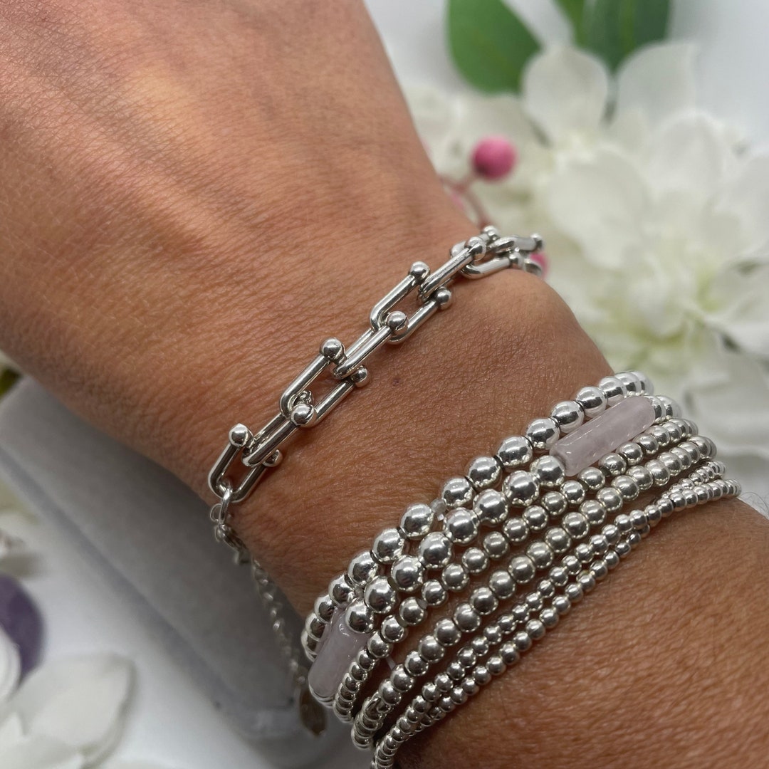 FINE CHAIN BRACELET SILVER PLATED main image 1