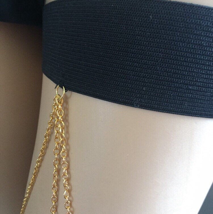 Gold Thigh Chain Gold Leg Chain Thigh Chain For Women Thigh Etsy