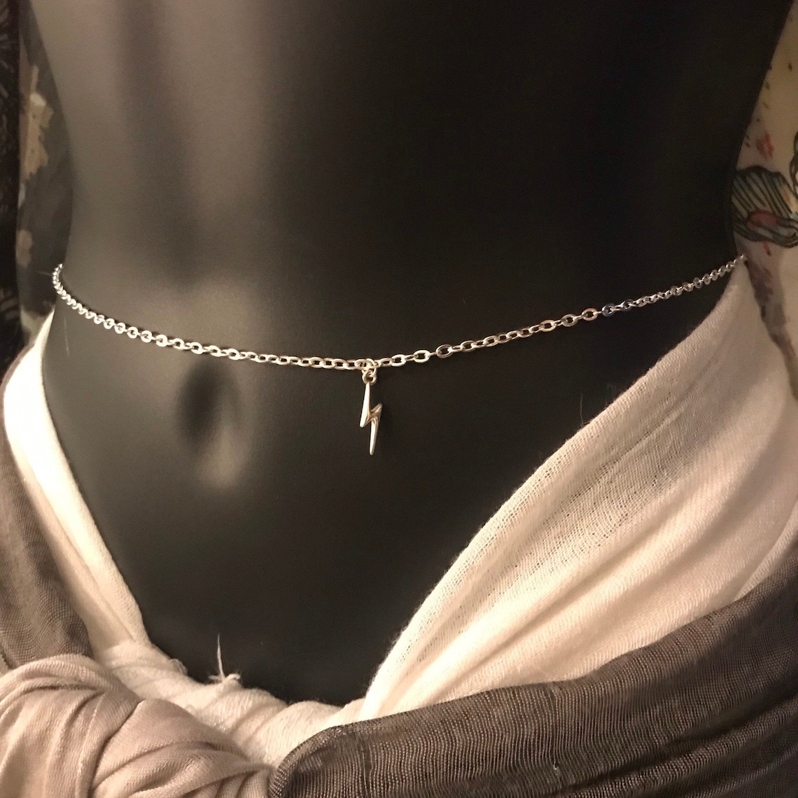 Silver Belly Chain Silver Waist Chain Belly Chain for Women Etsy