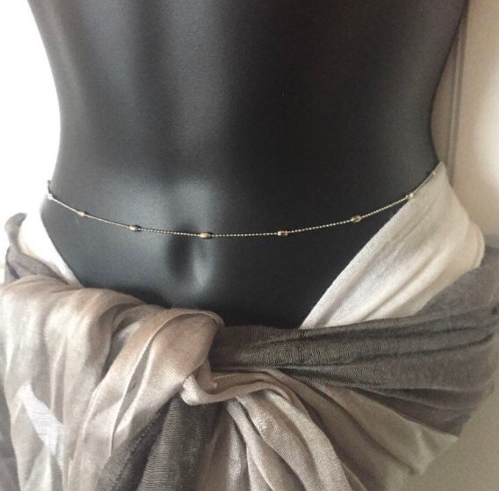 Silver Belly Chain Silver Waist Chain Belly Chain for Women Etsy