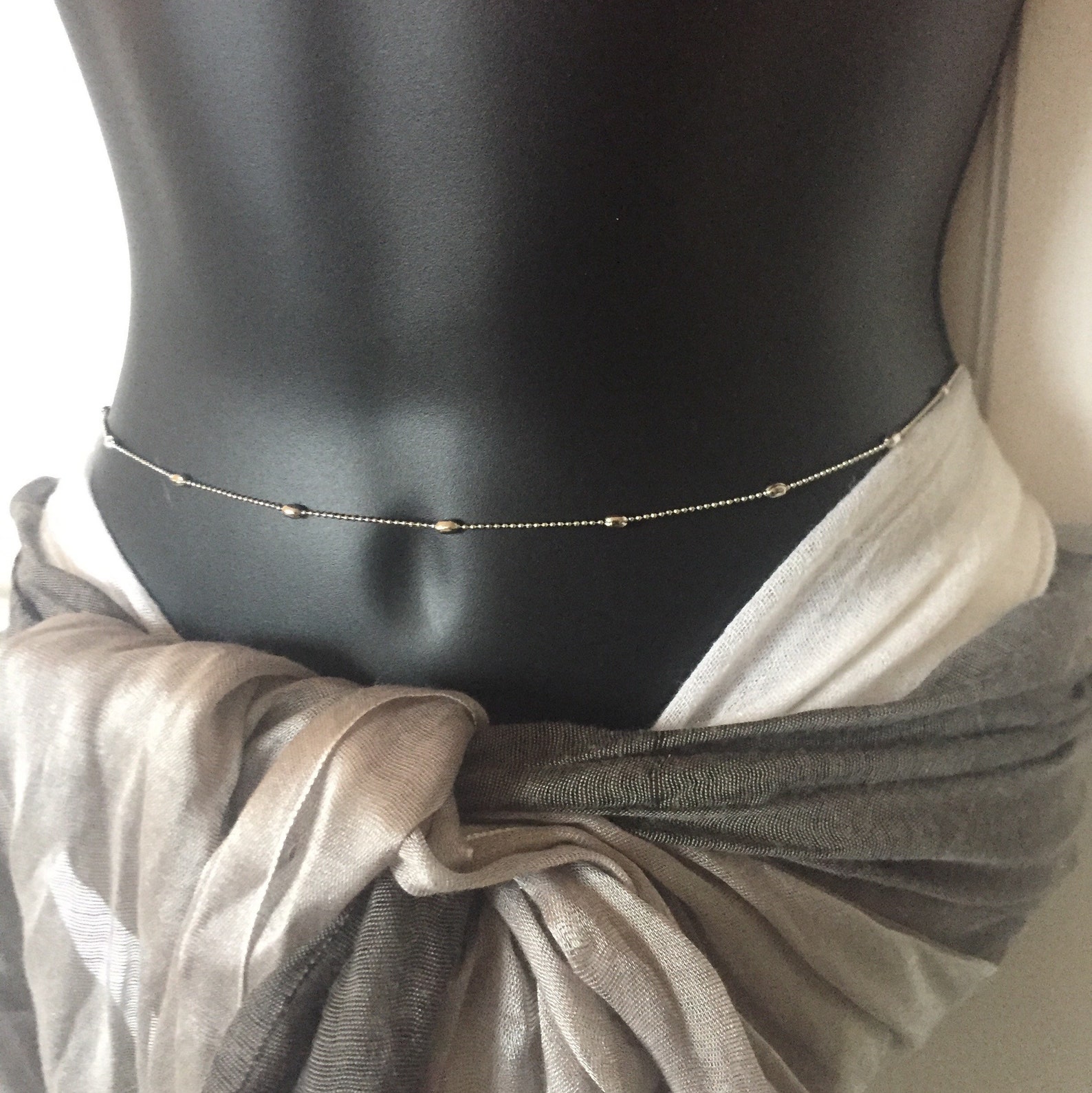Silver Belly Chain Body Jewelry Belly Chain for Women Beach Etsy