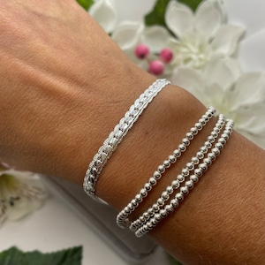 Sterling Silver 925 Chain Bracelet, Silver Chain Bracelet, Silver Bracelet, Bracelets for Women, Gift for Her, Minimalist Bracelet