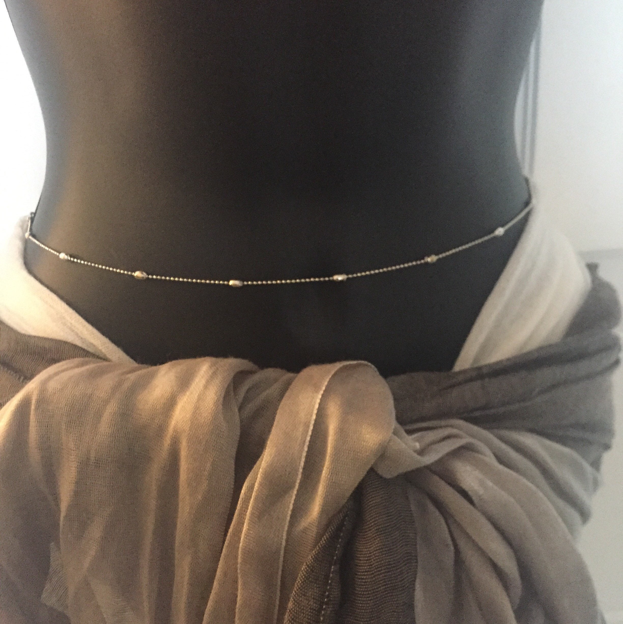 Silver Belly Chain Body Jewelry Belly Chain for Women Beach Etsy