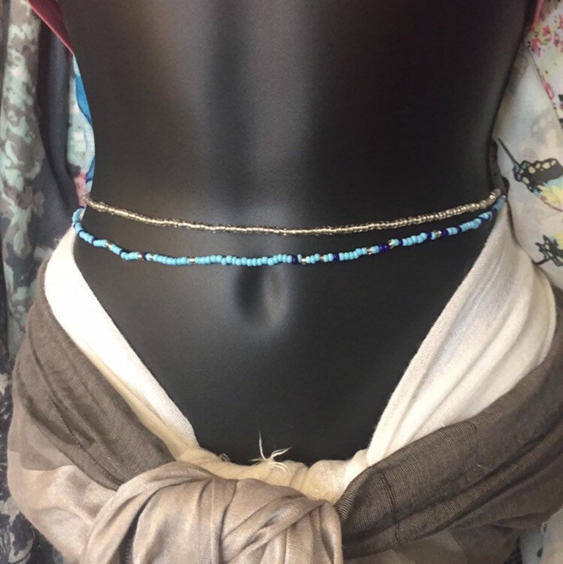 Beaded Belly Chain Beaded Waist Chain Belly Chain for Women Etsy