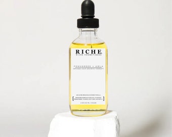 Huile thérapeutique pour la pousse des cheveux infusée - fenugrec, amla, romarin, huile de ricin noire jamaïcaine, sérum pour la pousse des cheveux, cadeau pour la fête des mères