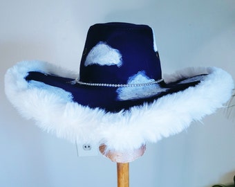 Fur Cowboy Hat | Etsy Singapore