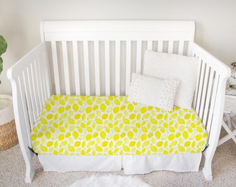 lemon crib sheets