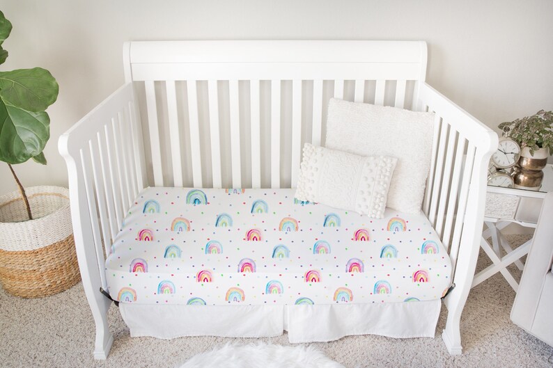 Rainbow Baby Bedding Rainbow Crib Sheet Rainbow Baby Gift Etsy