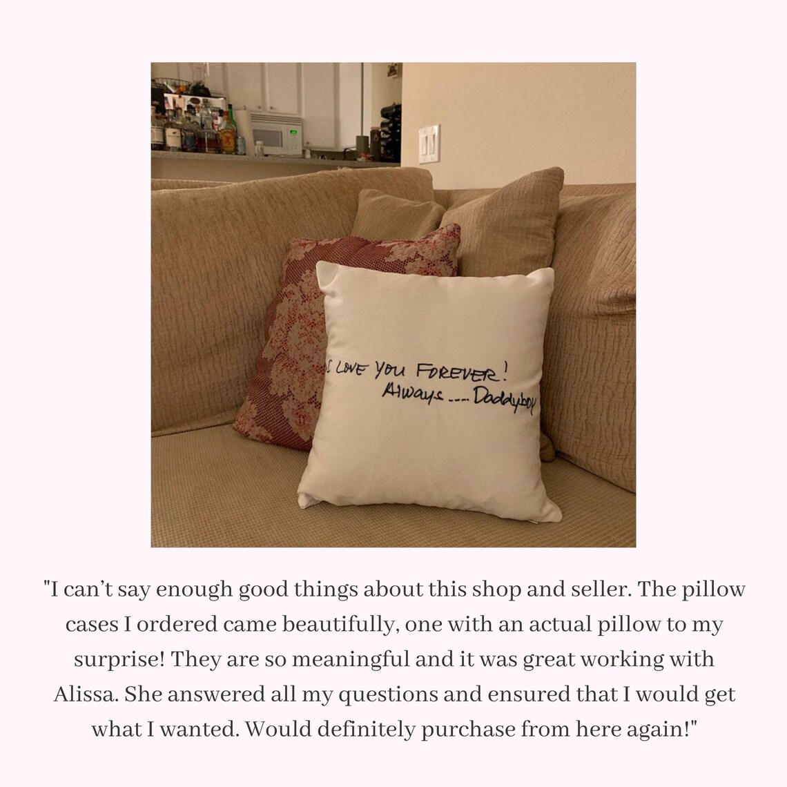 Handwriting Blanket Dad Personalized Blanket Mom Letter to Etsy